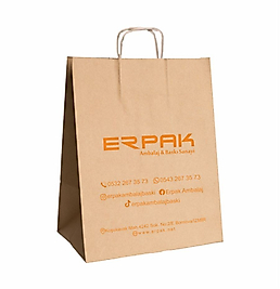 BURGU SAPLI KRAFT ÇANTA ESMER 25*12*31